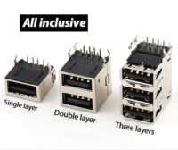 Conector USB Tipo A Hembra/Macho de 10.0/10.5/13.0/13.7/14.2/15.0/17.5/19.6/20.5mm, Pines de Carga Tipo A