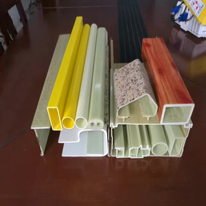Profil FRP terbaik pintu dan jendela plastik dengan ekstrusi pultrusted poliuretana komposit GFRP profil - Product Image 5