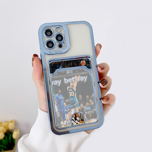 Funda de Teléfono Galvanizada Transparente a Prueba de Golpes con Ranuras para Tarjetas y Portafotos para <span class=keywords><strong>iPhone</strong></span> 17 16 15 <span class=keywords><strong>14</strong></span> 13 12 11 <span class=keywords><strong>Pro</strong></span> <span class=keywords><strong>Max</strong></span> - Product Image 6
