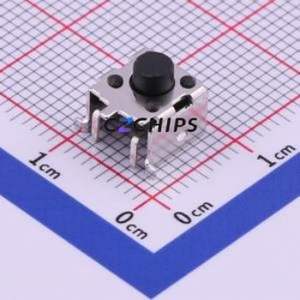 TS-1045-A4B3-D2 Tactile Switch SMD Switch Single Pole Single Throw Round Button 2.5N Horizontal Mount - Product Image 1