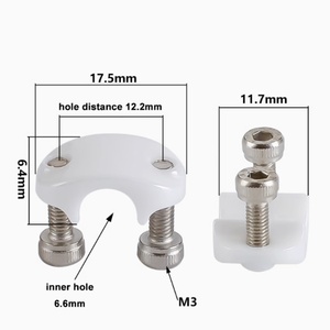 630 Stranding Machine Yarn <b>Guide</b> Zirconia Ceramic Eyelet Hole CNC Machined Mirror Polished <b>Drilling</b> 17.5x6.4 Hole Distance - Product Image 1