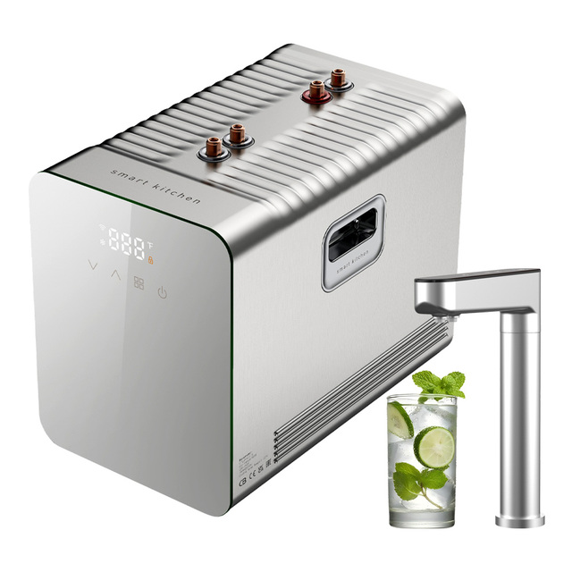 High Water Flow Electric Hot Cold Soda Water System Ice Drinking Sparkling Water Maker Dispenser With Filter System