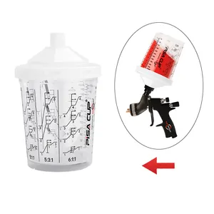 Hohe Qualität niedriger Preis 800ml Kunststoff Spritzpistole Farbe SPS Tasse hvlp Spritzpistole Tasse für Autolack Spritzpistole