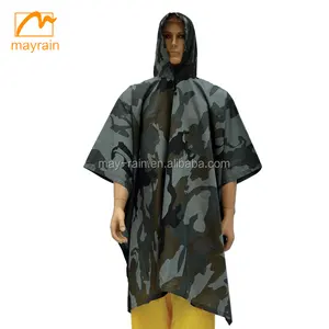 multi function Backpack military army green rain poncho tent and mat