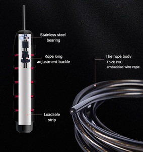 Cuerda de saltar pesada TopOne para gimnasio, entrenamiento físico, salto de alambre de acero de plástico PVC para carreras de competición - Product Image 4