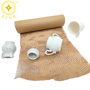 Rouleau de papier nid d'abeille en maille biodégradable Papier d'emballage antichoc peu encombrant <span class=keywords><strong>pour</strong></span> l'emballage en mouvement - Product Image 4