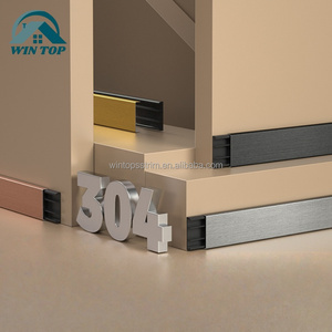 Win Top Plinthe en acier inoxydable Moulure de plancher Fabricant de garniture Plinthe murale <span class=keywords><strong>Profil</strong></span> en acier inoxydable <span class=keywords><strong>Profil</strong></span> décoratif - Product Image 1