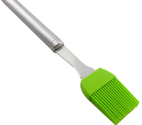 Poignée En Acier inoxydable avec Brosse En Silicone Barbecue Outils pour Barbecue Viande/Grill/Gâteaux/Pâtisseries