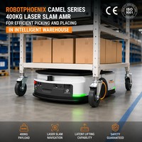 Robot logistique robuste de 500 kg avec navigation laser SLAM, AMR avec accueil et charge automatiques pour une opération ininterrompue