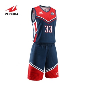 T-shirts uniform for playing basketball at College design new basketball jersey settings with name and number for team - Product Image 3