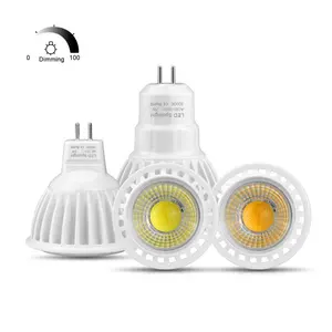 3W 5W 7W die-cast aluminum lamp cup AC85-265V LED COB Spotlight AC/DC 12V cool/warm white Mr16 Gu10 Gu5.3 dimmable LED Bulb lamp