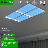 Lampe LED encastrée à lumière artificielle intérieure, CRI élevé, effet ciel bleu, faux puits de lumière, panneau de plafond virtuel