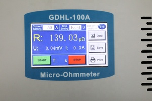 Hvhipot Thiết bị chuyển mạch liên hệ với kháng Tester 200A kỹ thuật số vòng lặp kháng Tester micromet - Product Image 3