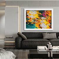 Nouvelle conception moderne décoratif photos toile peinture à l'huile peinte à la main peinture pour hôtel mur grande peinture abstraite