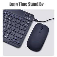 Teclado Bluetooth para Blackview Mega 3 2 1 Active 12 10 8 Pro, 78 Teclas, 10 Pulgadas, Recargable, Inalámbrico, Juego de Teclado y Ratón