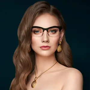 kacamata 57 Suppliers-Kacamata Fashion Anti Uv Sinar Biru, Kacamata Bingkai Optik Tebal Anti Uv Cahaya Biru Tr90
