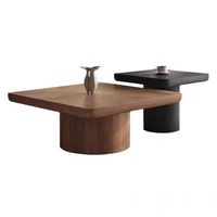Table basse italienne en bois massif haut de gamme pour salon Design élégant haut de gamme Table basse européenne bon marché de haute qualité