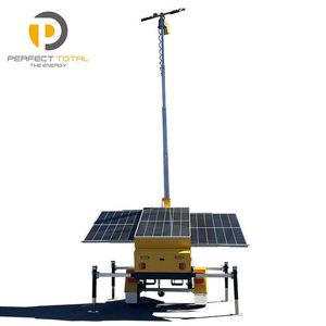 Systèmes de surveillance par caméra sur tour de remorque à énergie solaire - Product Image 1