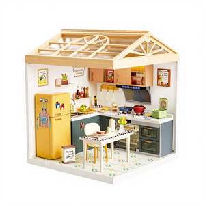 <span class=keywords><strong>Casa</strong></span> <span class=keywords><strong>de</strong></span> Muñecas en Miniatura para Armar, Bloques <span class=keywords><strong>de</strong></span> Construcción <span class=keywords><strong>de</strong></span> Plástico, Rompecabezas DIY, <span class=keywords><strong>Casa</strong></span> Hecha a Mano, Regalo para Niñas - Product Image 5