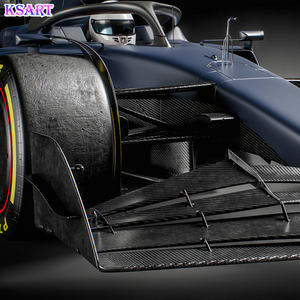 مخصص الألياف الزجاجية سباق النحت سيارة القط الرمادي GC19 F1 صيغة واحدة <span class=keywords><strong>3D</strong></span> نموذج الراتنج الحرف اليدوية الديكور - Product Image 6