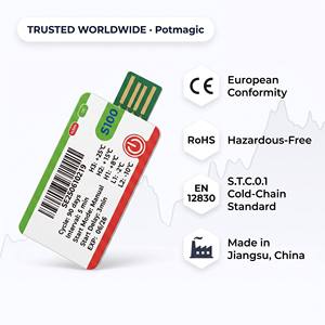 Registrador de Temperatura USB Desechable para Logística de Cadena de Frío, Compatible con OEM y ODM, Hecho de Plástico - Product Image 6