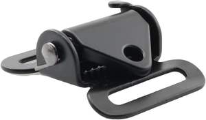 काले जस्ता मिश्र धातु गैर-पर्ची कैम बकल त्वरित वसंत वेबबिंग बैकपैक स्ट्रैप - Product Image 3