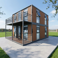 Maison conteneur extensible à double aile, moderne, préfabriquée, réduction de 70 % sur les frais de transport, vente en gros pour camp de travail
