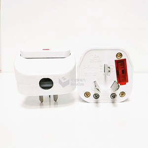 Trung Quốc/Úc/New Zealand 3-Pin DIY Rewireable Cắm Với Chuyển Đổi Điện Chính Chỉ Báo LED Với Cầu Chì - Product Image 4