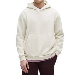Sudadera con Capucha de Alta Calidad, 100% Algodón, Forro Polar, Transpirable, Ecológica, de Secado Rápido, para Hombre, Corte Regular, Primavera, 300GSM - Product Image 1