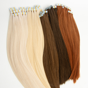 Extensions à bandes adhésives double tirage en cheveux vierges bruts chinois, très demandées aux États-Unis, extensions à bandes adhésives double tirage russes - Product Image 2