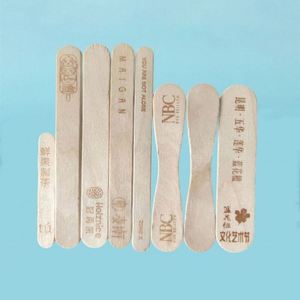 Bâtonnets de crème glacée en bouleau naturel XD757 avec logo personnalisé, design imprimé en sublimation, cuillères personnalisées, bâtonnets de sucettes glacées en bois - Product Image 2
