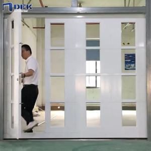 <span class=keywords><strong>Porte</strong></span> de <span class=keywords><strong>garage</strong></span> <span class=keywords><strong>sectionnelle</strong></span> automatique en verre transparent coulissante électrique en aluminium moderne, étanche et facile à installer - Product Image 1