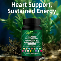 Capsules de supplément personnalisées OEM ODM à base de mousse de mer, huile de nigelle, ashwagandha, racine de bardane et vinaigre de cidre de pomme, marque privée, 60 unités