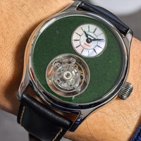 Reloj Merkur 100% Tourbillon para hombre, reloj de zafiro con esfera de piedra Natural para hombre, relojes de pulsera mecánicos, reloj Masculino