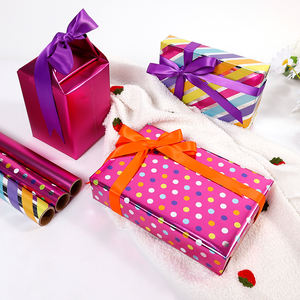 Vente en gros de rouleaux de mouchoirs d'anniversaire de haute qualité rouleau de papier d'emballage d'emballage magenta minimal artisanat supérieur - Product Image 2