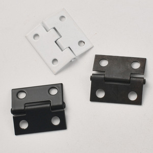 Furniture Hinge 24x25mm Iron Surface <b>Mount</b> Durable Minimalist Design Black White Finish - Product Image 2