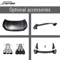 Kit de carrosserie de lifting automatique pour HONDA CIVIC FC1 FK7 2016-2020, mise à niveau vers le style FK8 Type-R, pare-chocs avant et arrière, jupe de pare-chocs