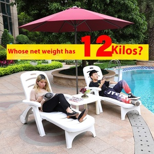 <span class=keywords><strong>Silla</strong></span> de Playa <span class=keywords><strong>Plegable</strong></span> y Ligera para Ocio al Aire Libre en Patios, Tumbona de Plástico para <span class=keywords><strong>Camping</strong></span>, Hotel y Piscina - Product Image 4