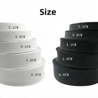 Bande élastique de haute qualité de la marque Acme, 100% polyester, blanche, noire, colorée, haute élasticité, pour manchettes médicales, ceinture élastique, sangle.