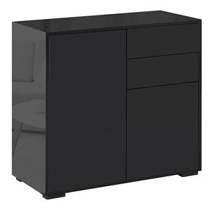 HOMCOM Gabinete Multiusos PARA EL Hogar y La Oficina con 2 Cajones y 2 Armarios, Push-Open, 79x36x74cm - Product Image 1