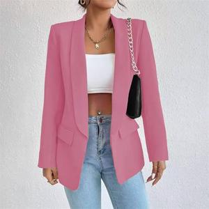 Eleganter Damen-<span class=keywords><strong>Blazer</strong></span> in Rosa, Lässige Offene Jacke mit Langen Ärmeln für Büro, Geschäftliches, Formelle und Alltägliche Anlässe - Product Image 6