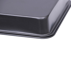 Juego de moldes cuadrados para pasteles, antiadherentes, de acero al carbono con revestimiento de teflón, molde para hornear pasteles y pan, apto para horno, 27 cm - Product Image 3