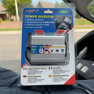 Inversor de Corriente Maxeed de 100W, de CC 12V a CA 220V, para Uso en Automóviles - Product Image 2