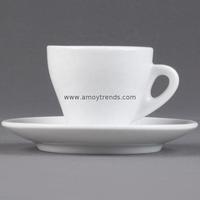 Vente en gros 4oz/120ml Tasse en céramique Soucoupe Porcelaine Céramique Espresso Thé Latte Ensemble de tasses à café