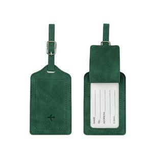 Etiquetas de equipaje de piel sintética económicas para maletas, accesorios de viaje esenciales, etiquetas de equipaje con protección de privacidad - Product Image 2