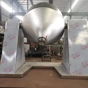 Double cone rotary vacuum dryer is used to dry food powder agricultural powder fine chemical cable crosslinked shaking tank