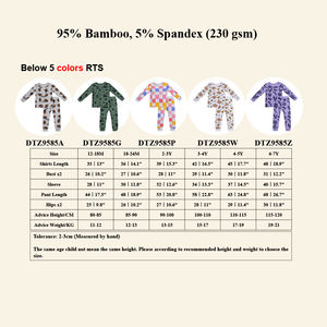 Mamelucos de bambú para recién nacidos, ropa para bebés, niños y niñas, mono con estampado personalizado, ropa de bambú para niños, pijamas al por mayor - Product Image 5