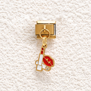 Fashion Charm Bracelet Set Gold Tone Heart Lips Cartoon DIY Jewelry Women's Gift Accessory - Product Image 4