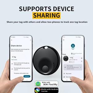 Plapie Dual System Smart Tag Anti-Lost GPS Tracker para niños Key Wallet Keychain Finder IOS Locator con 'Find My' Hub - Product Image 3