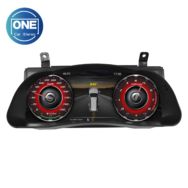 12.3 Inch Digital Dashboard Cluster Display Auto Instrument Panel Virtual Tacho Cockpit for Toyota Highlander 2015-2017